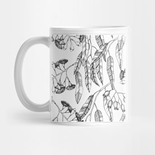 Botanical black floral II Mug